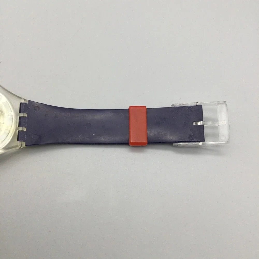 Swatch Gent Titi Parisien Watch Women Swiss Made 34mm Blue Dial New Battery - Picture 12 of 15